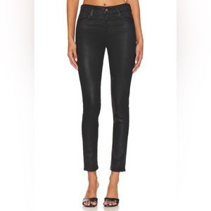 AG Adriano Goldschmied, The Legging Ankle, Wax Coated Black